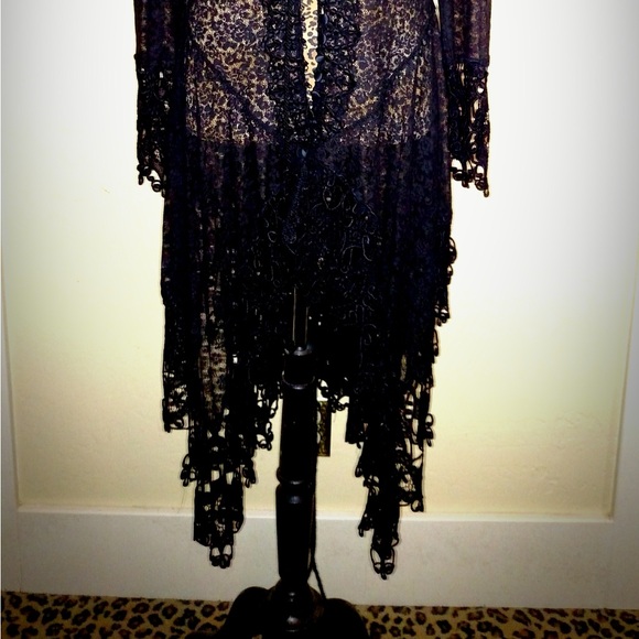 Martin McCrea Black Venice Lace Duster NWT - Picture 2 of 7